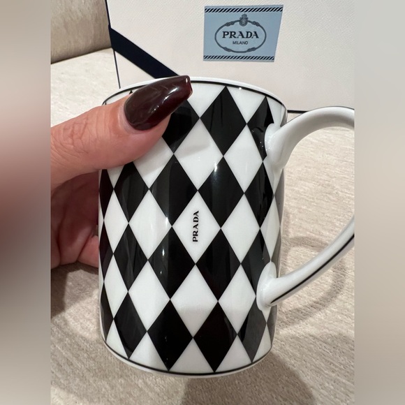 Sold PRADA Checker Board and Stripes brand new in box never used! Elevate home. - Picture 3 of 15